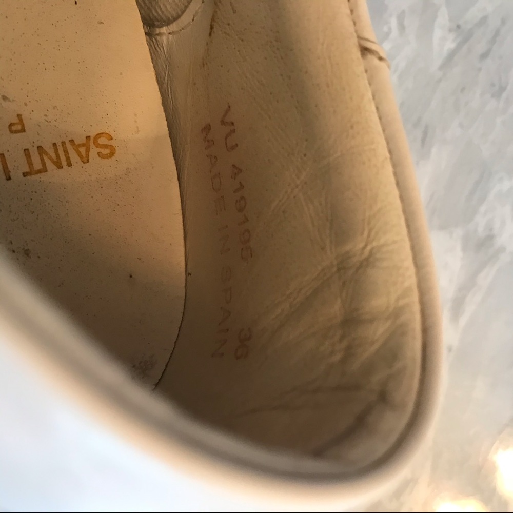 Saint Laurent white floral sneakers sz 36 - Picture 8 of 8